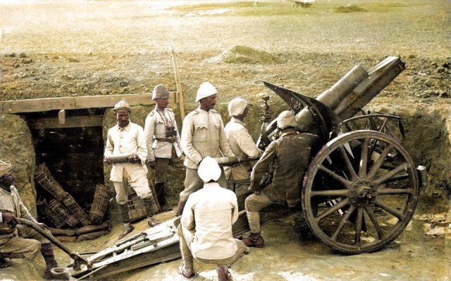 Артиллеристы и гранатометчики Первой мировой