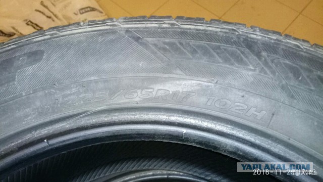 Hankook dynaprohp 225/65R17 бу 4 шт