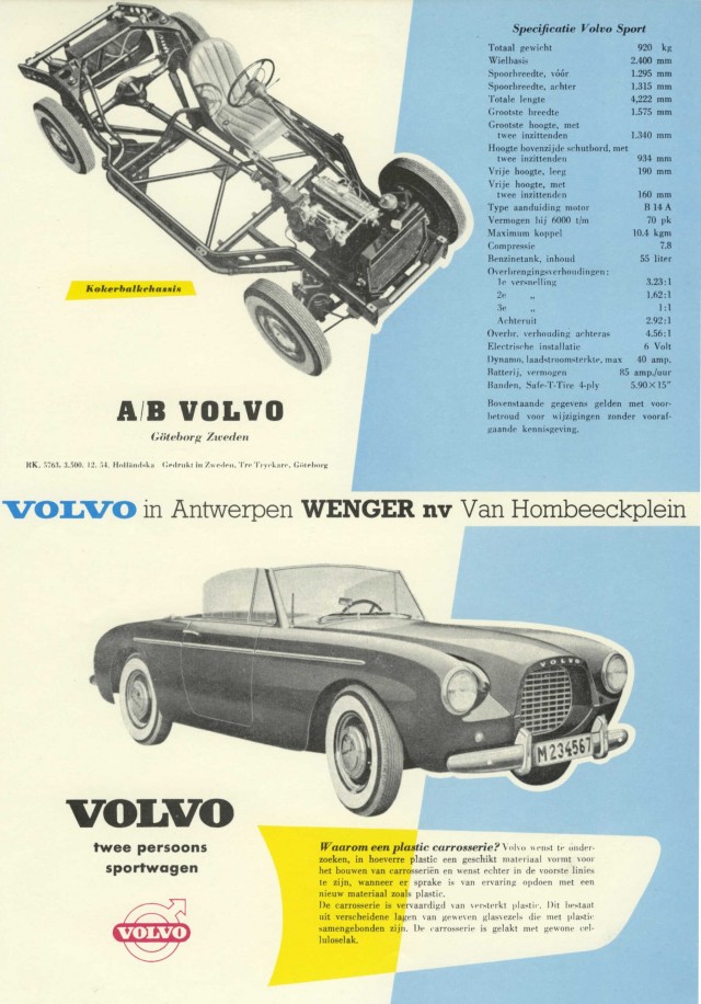 1956 Volvo P1900. Автопятница №56