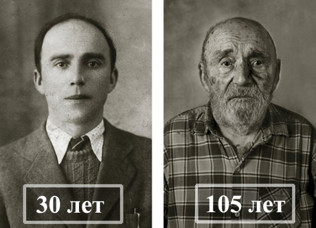 Чешские старожилы в молодости и сейчас