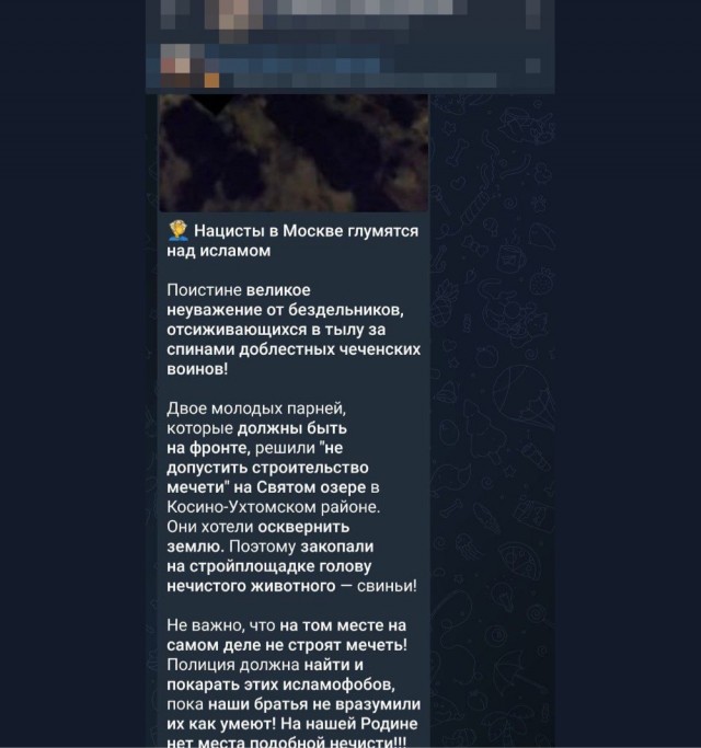 Задержан закопавший голову свиньи