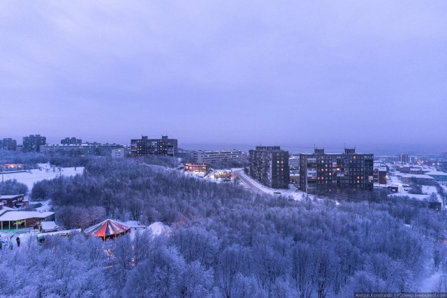 Полярная ночь. Мурманск