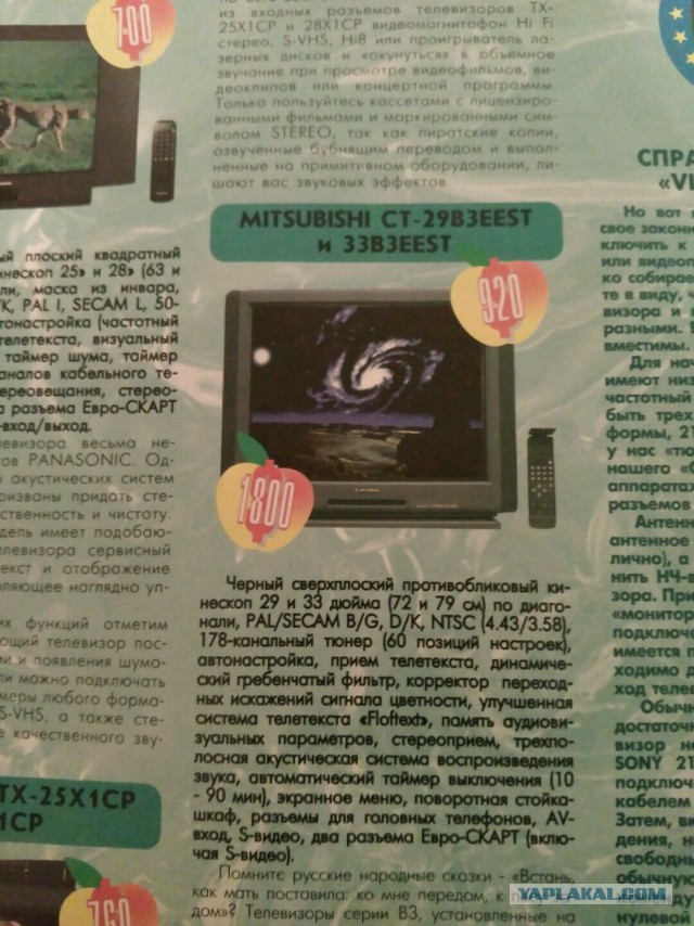 Этот рекламный проспект 1994 года показывает самую крутую технику того времени