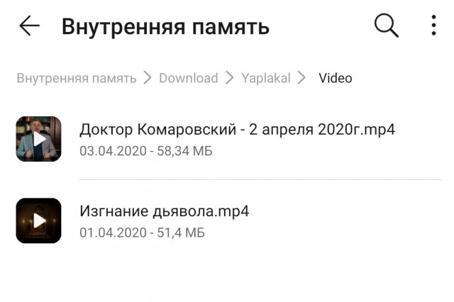 Товарищи, куда сохраяются видео от нового яп андроид?