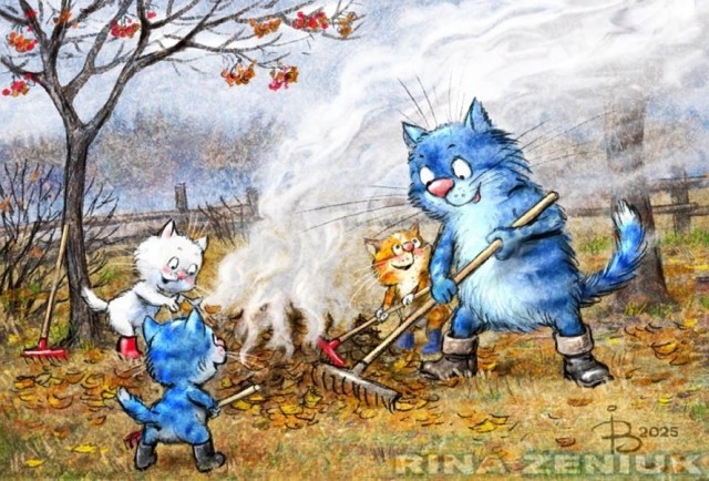 Коты минской художницы Рины Зенюк. 2025 год