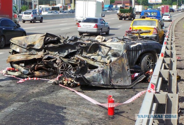 Была Волга и нет уже Волги... Жуть на МКАД