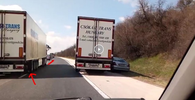 Когда очень торопишься на свидание с бойфрендом, но злые дальнобойщики не пускают!