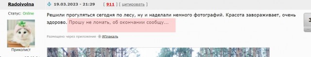 Прогулка по лесу!