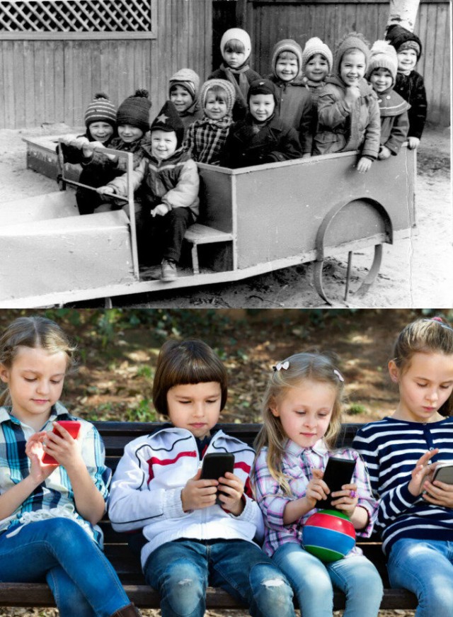 Дети раньше и сейчас