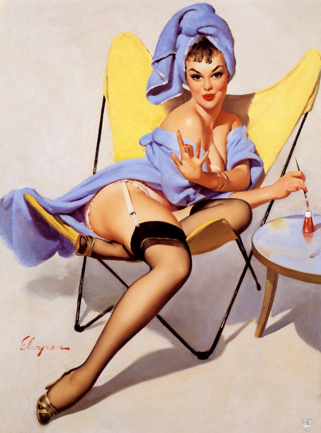 PIN-UP искусство Old school