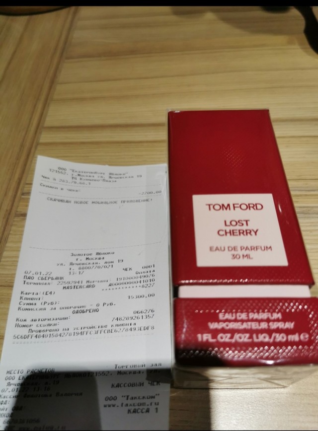 Продам Tom Ford lost cherry 30 ml