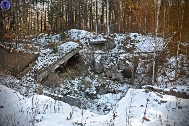 Взорванная позиция ядерных ракет Р-16У комплекса "Шексна-Н" 565 РП РВСН