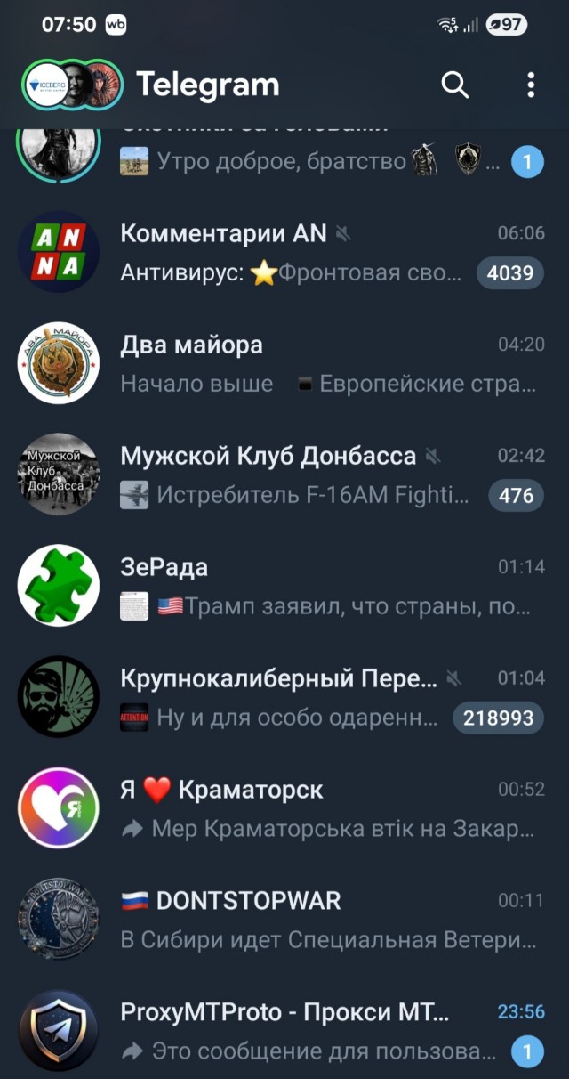 Телеграмм всё?