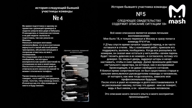 На танцора команды Мота и хореографа Дмитрия Черкозьянова обрушился новый поток обвинений от бывших учеников