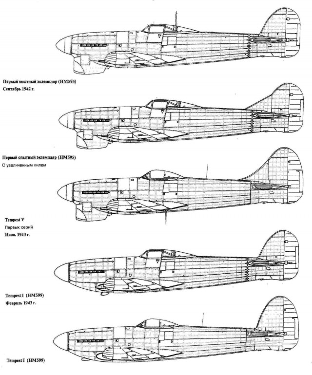 Истребитель Hawker Tempest (Хоукер Темпест)