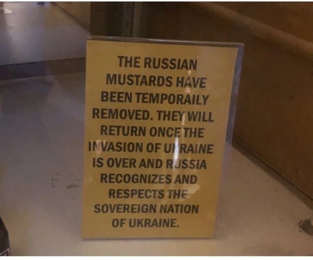Лучшие рестораны мира в знак протеста больше не подают русские блюда