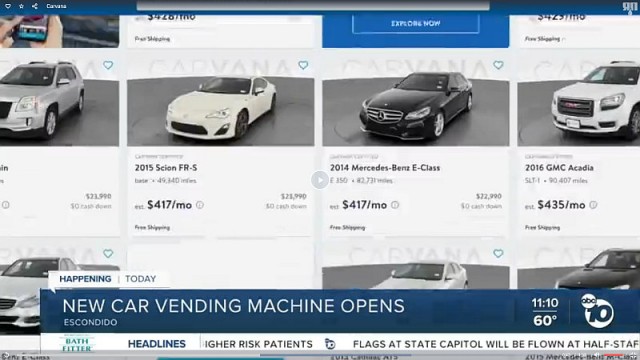 Придорожный автомат по продаже автомобилей