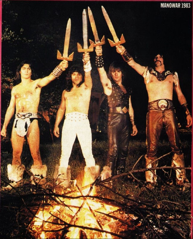 Попался на глаза плакат Manowar