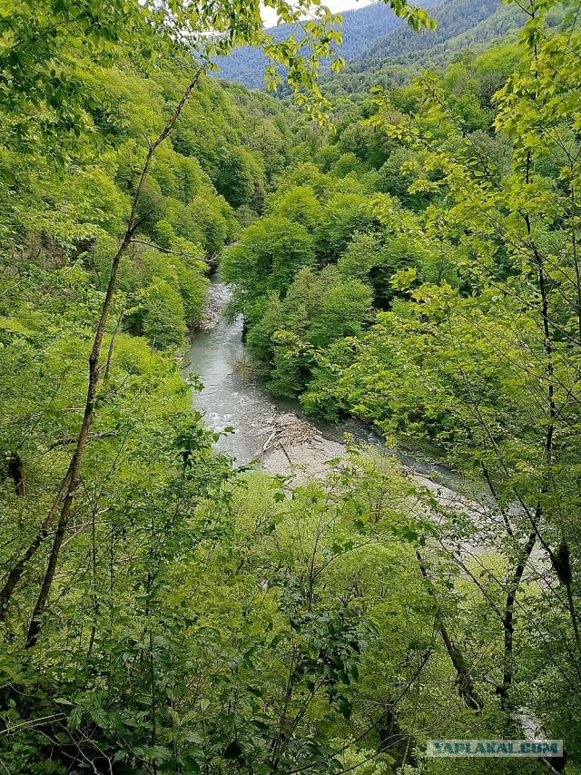 Водопады Ажек (Сочи).