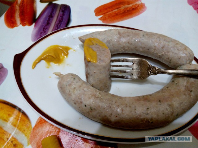 Белые Мюнхенские колбаски