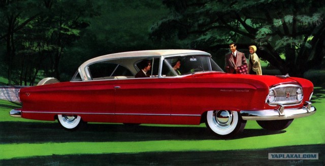 Винтажная реклама американских автомобилей.