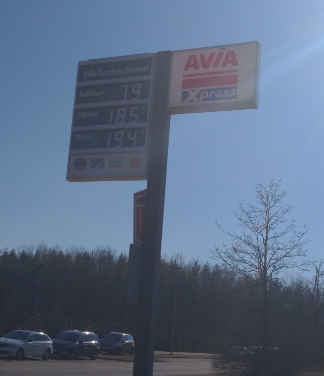 Цена на топливо в Германии