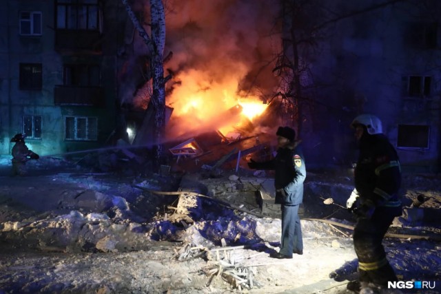 Взрыв газа в Новосибирске