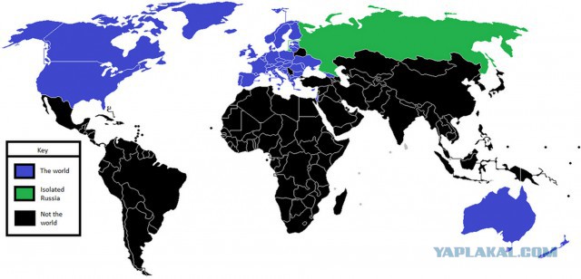 Карта для тех кто считает, что Россия изолирована