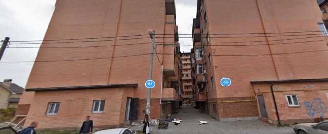 Пожар в восьмиэтажном жилом доме в Краснодаре