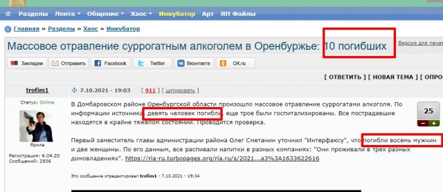 Массовое отравление суррогатным алкоголем в Оренбуржье: 10 погибших