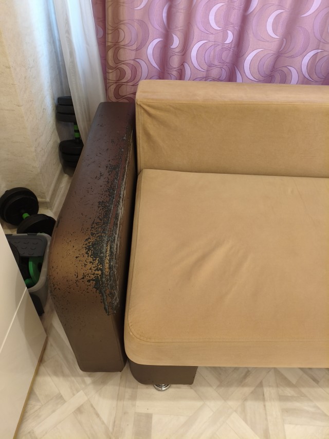 Вот что в итоге вышло с диваном.