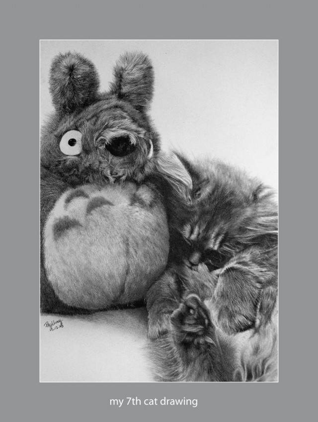 Рисованные коты
