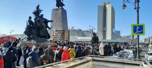 Омон в хабаровске. 23.01