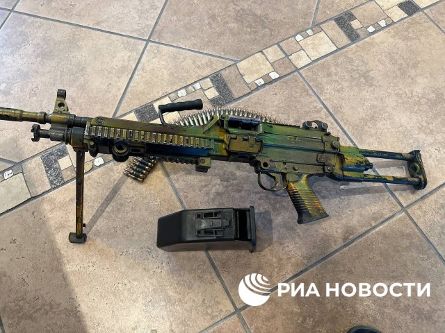 3 иностранных пулемета