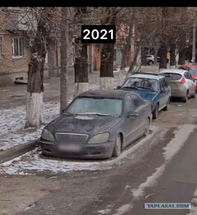 Эволюция Mercedes S-Class во дворе