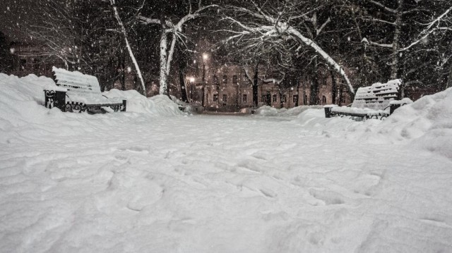 Бостон ушел под снег