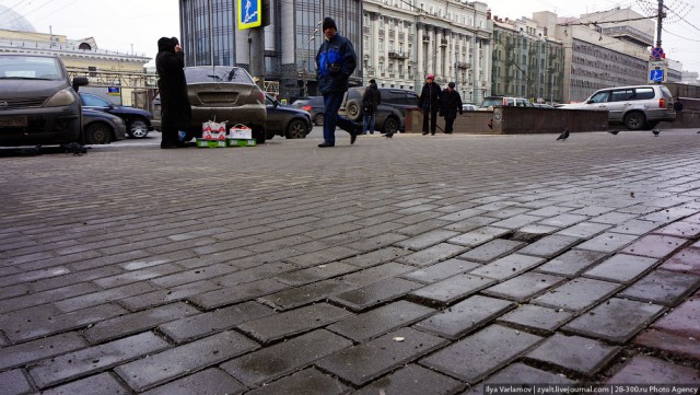 Московская плитка - прошла всего лишь одна зима