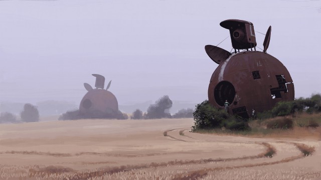 Альтернативное развитие мира от Саймона Сталенхага (Simon Stalenhag)