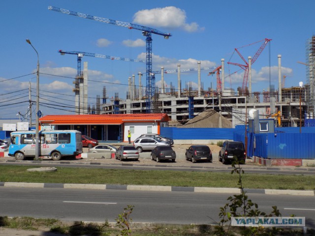 Как строится Нижегородский стадион к 2018