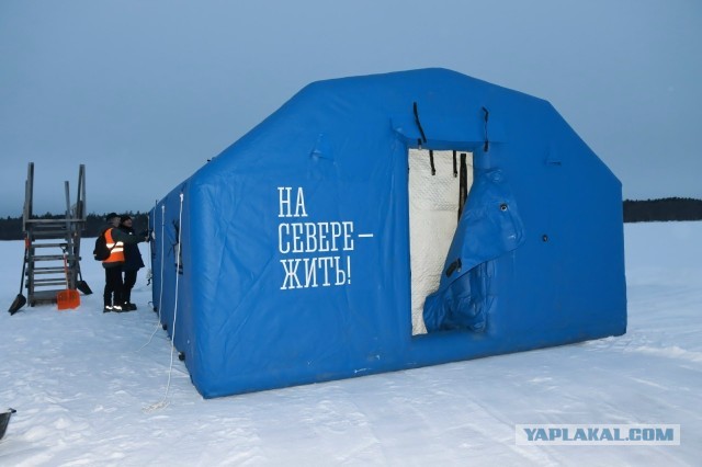 На озере Куэтсъярви в Никеле силами сотрудников МБУ «НДС» приготовлена купель абсолютно для всех