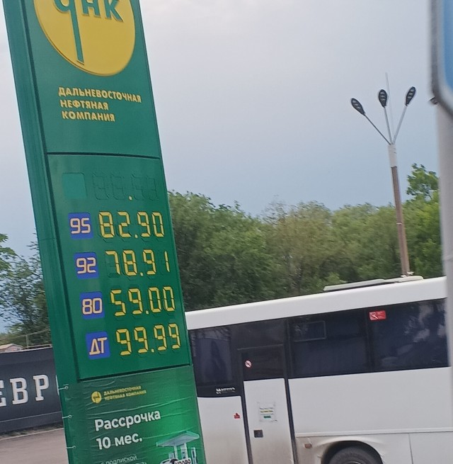 Стоимость бензина по губернаторским талонам в Севастополе