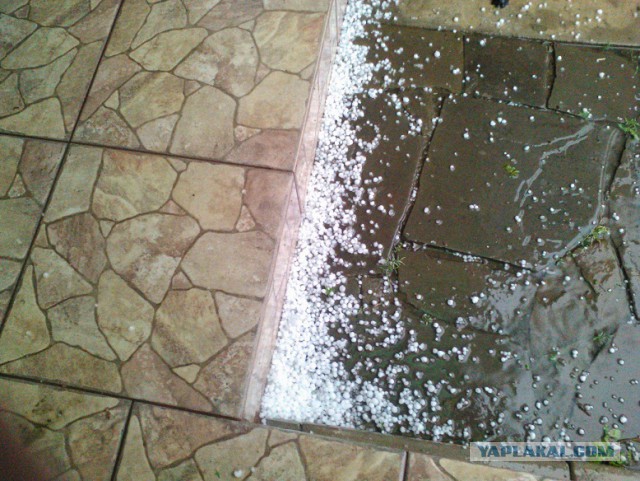 Крупный град прошел на территории Краснодарского края