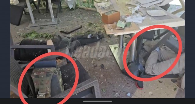 Момент прилëта в Ленинском районе Донецка