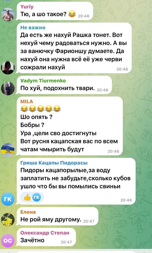 "Мы все тонем. Тут всё тонуло нах*й"