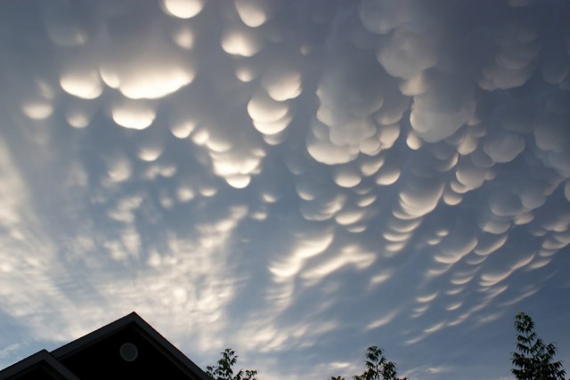 Редкий вид облаков-мамматусов появились в Москве