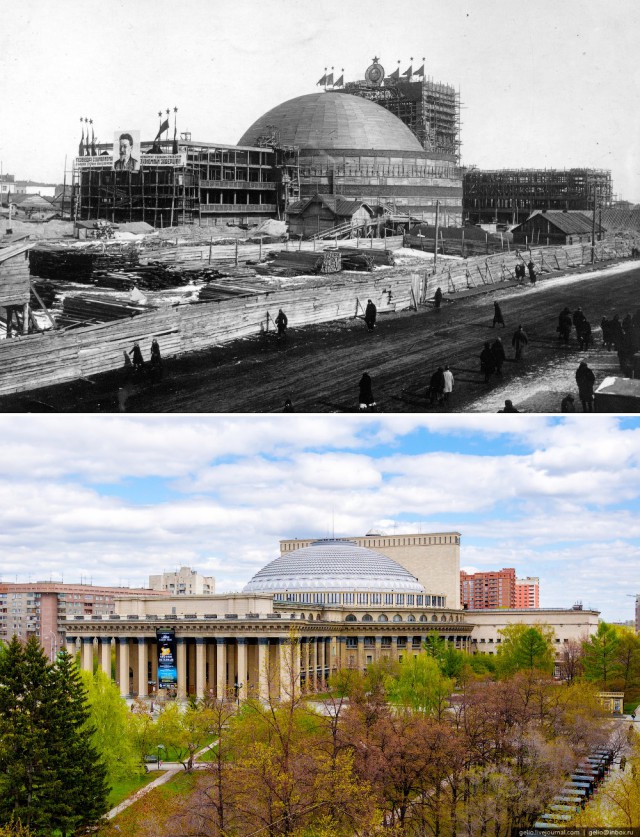 Новосибирск, тогда и сейчас
