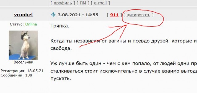 Одиночество сволочь