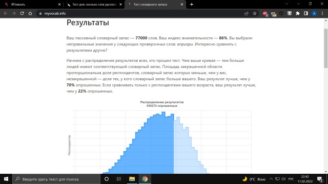 Тест: сколько слов русского языка вы знаете?