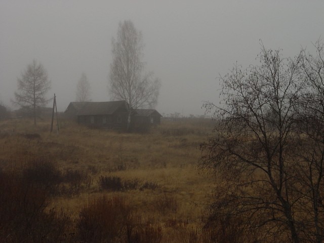 Поздней осенью в деревне