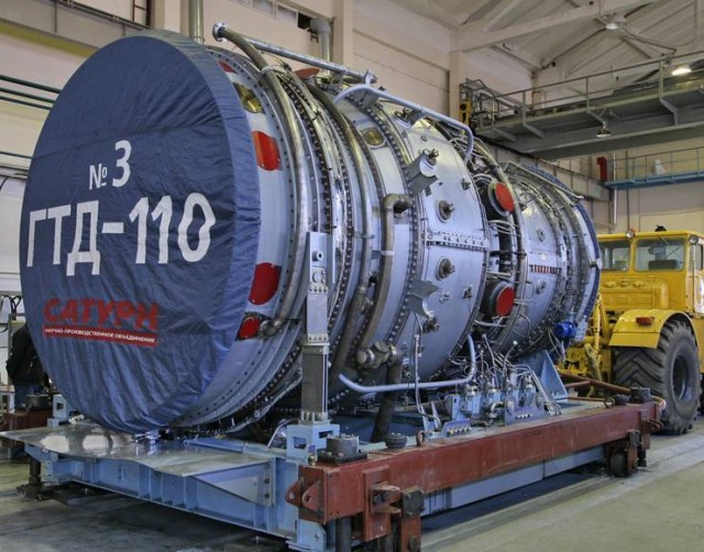 Ростех изготовил для ТЭС «Ударная» первую серийную газовую турбину большой мощности
